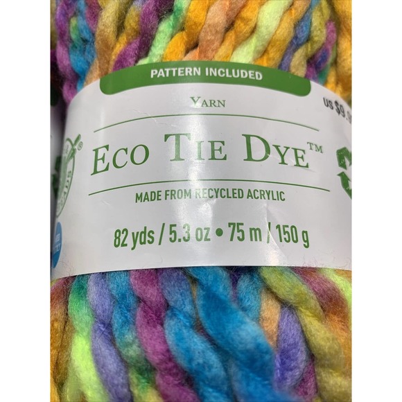 Loops & Threads Yarn Eco Tie Dye "Catch Some Rays" - 5.2 oz - Lot of 2 - Picture 3 of 6